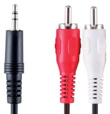 Кабель Bandridge VAL3402 Jack 3.5(m)-2RCA(m) 2m